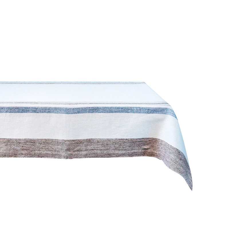 Danish Stripe 52" Table Square - Taupe