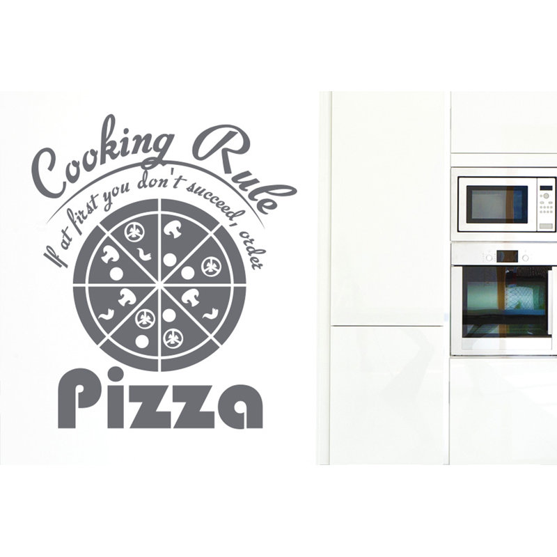 Food & Beverage Wall Decal, Grey