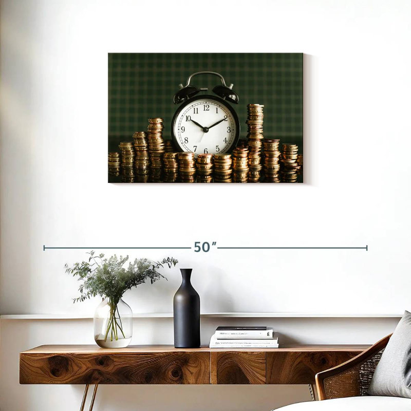 Le temps Kerner est de l'argent, H 20 po x l 30 po