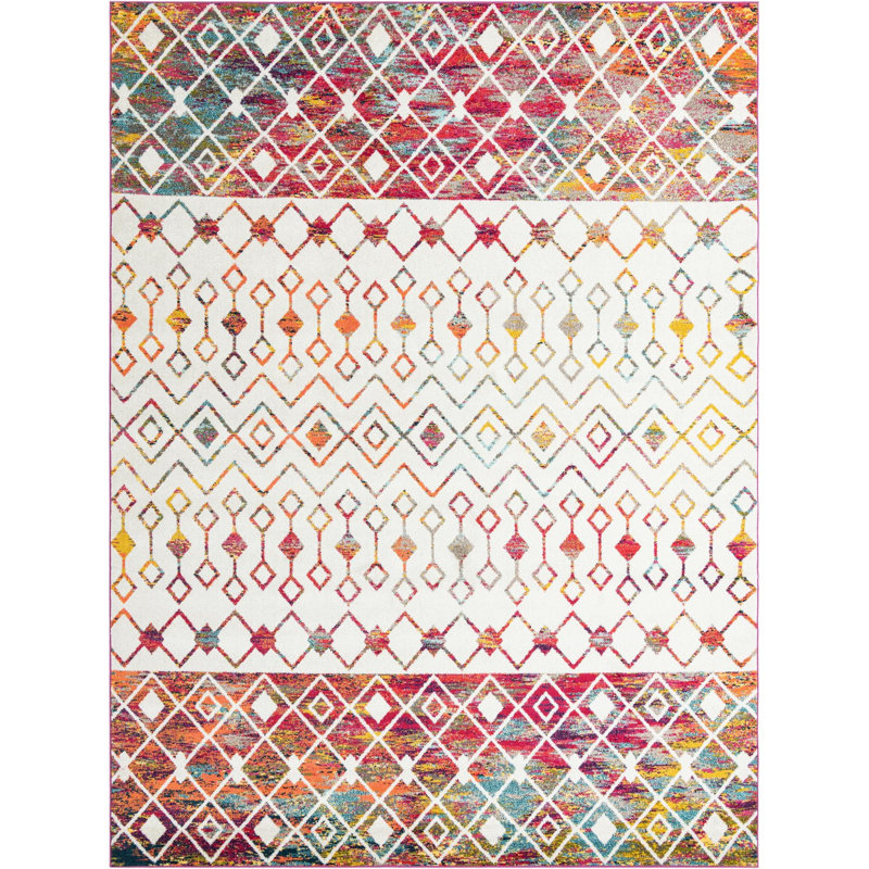 Abstract Indoor Rug, Rectangle 10'7" x 14'
