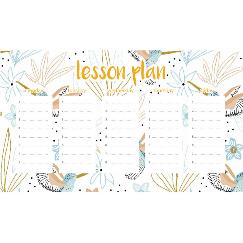 Magnetic Lesson Plan Flowers and Hummingbirds