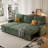 83.5" Wide Corduroy Reversible Sleeper Sectional with Storage Chaise & USB Ports-398328571