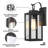 Schlesinger Outdoor Rectangular Clear Glass Shade Wall Light-233855030-189313782