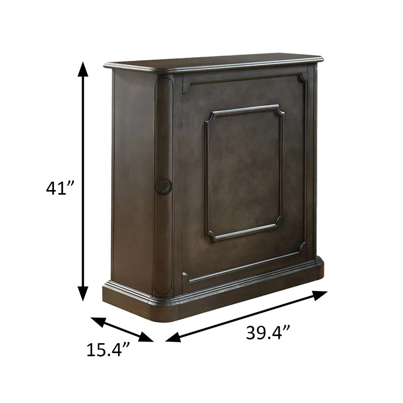 Table de bar 39,4 po de largeur, gris