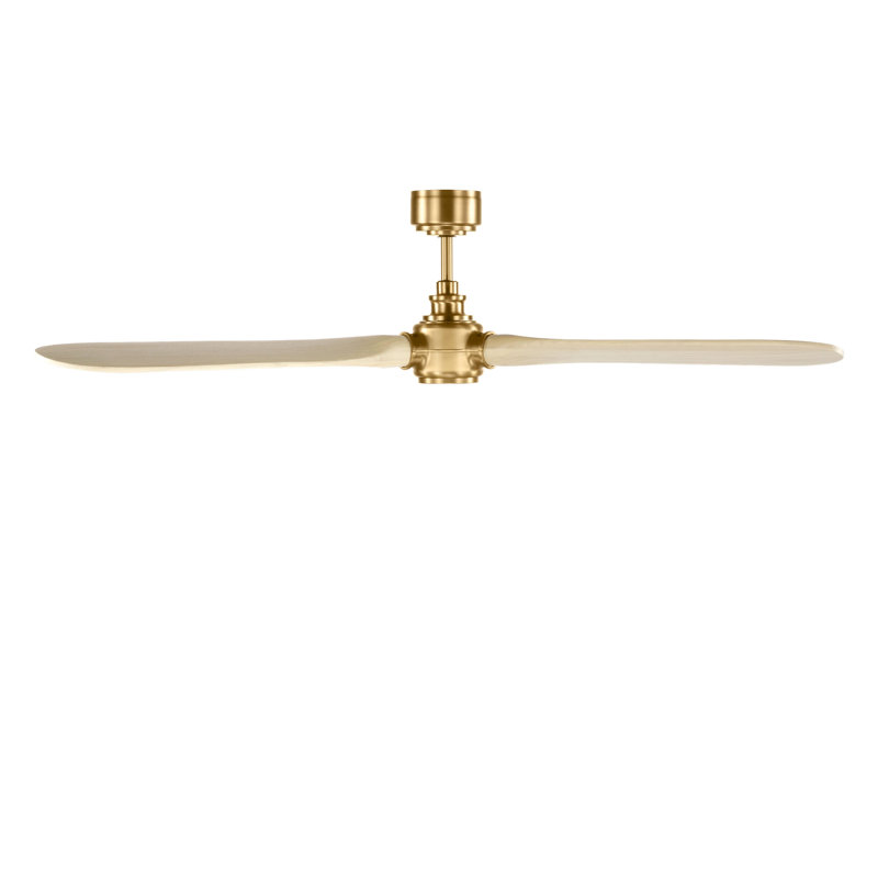 Ventilateur de plafond Valiant Smart 60, Chêne blanc délavé, Laiton bruni