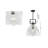 1-Light Single Bell Pendant With A Clear Glass Shade-1892509142