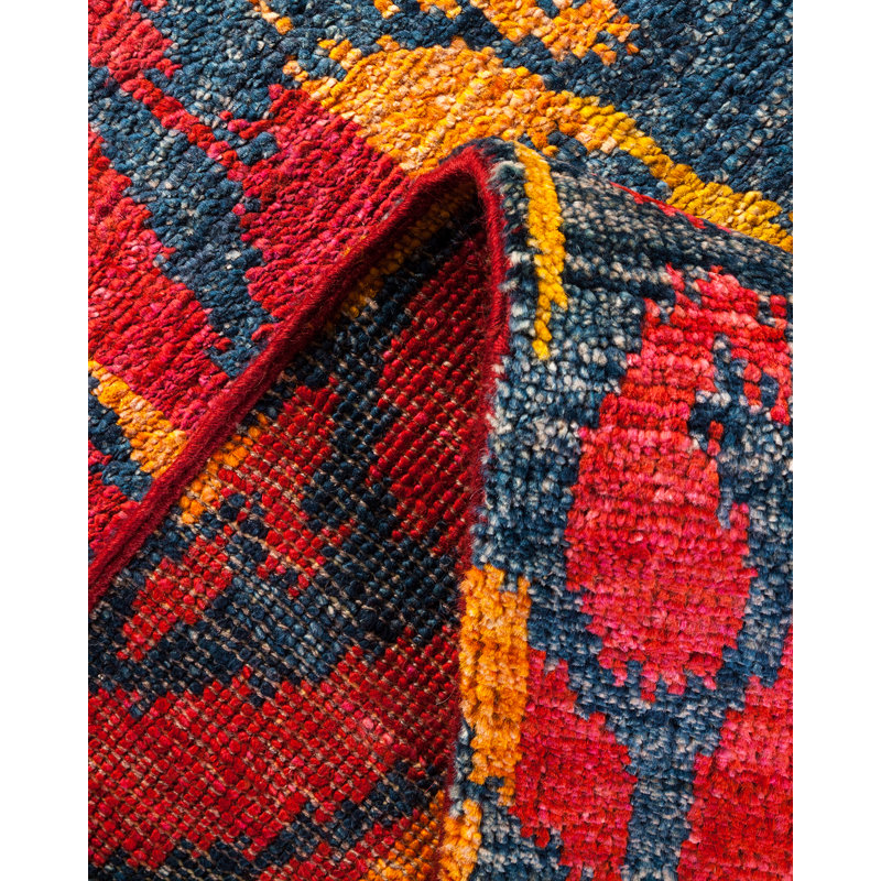 Contemporary One-of-a-Kind 8' x 9'10" Hand Knotted Area Rug