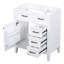 Meuble-lavabo de salle de bain 30 po - blanc avec compartiments de tiroir-1573915498
