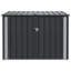 VidaXL 151.5cm W 300L Steel Lockable Cabinet Deck Box in Black