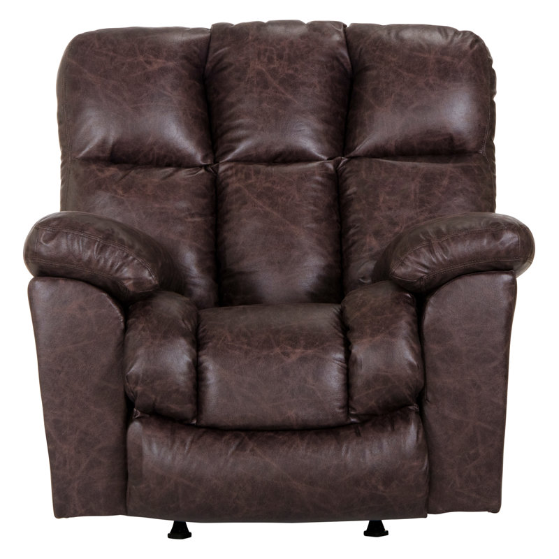 Fae Upholstered Recliner, Saddle, Manual