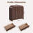 Fluted Panel 3-Drawer Dresser Bedroom Storage Organizer With Metal Handles-1904270319