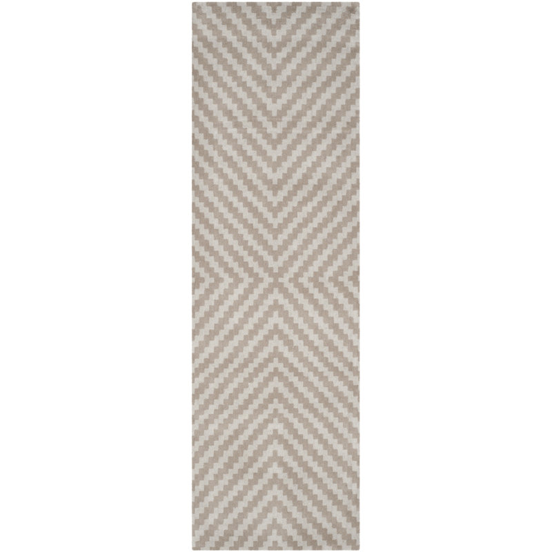 Sanyla Hand Tufted Wool Chevron Rug, Runner 2'6" x 8'
