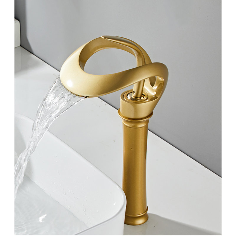 Robinet vasque de salle de bain Creative Creative, Or brossé