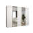 white matt + handles: gold