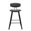 Tellis Mid-Century Modern Armless Stool in Faux Leather and Wood-1510558925-1510558920-1510558966
