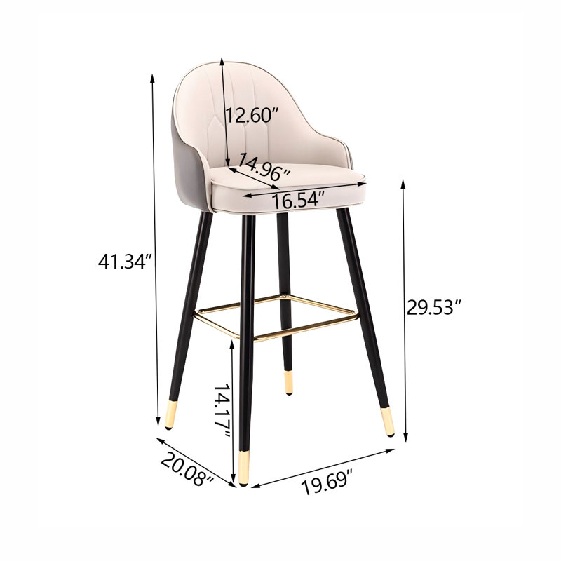 Tabouret de bar 19,69 po