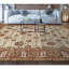 Tapis rouge, beige et brun noué à la main de haute qualité