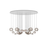 Oto Suspension Cha Smoky Striped Satin Nickel G9 Ul