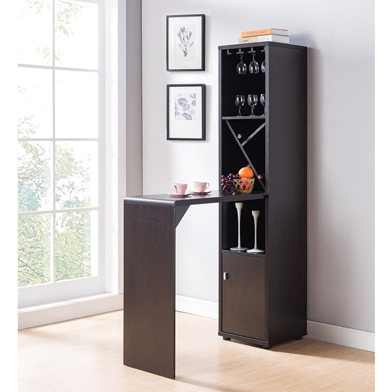 Grande armoire à vin avec étagère, rangement pour bouteilles rouges et ouvert