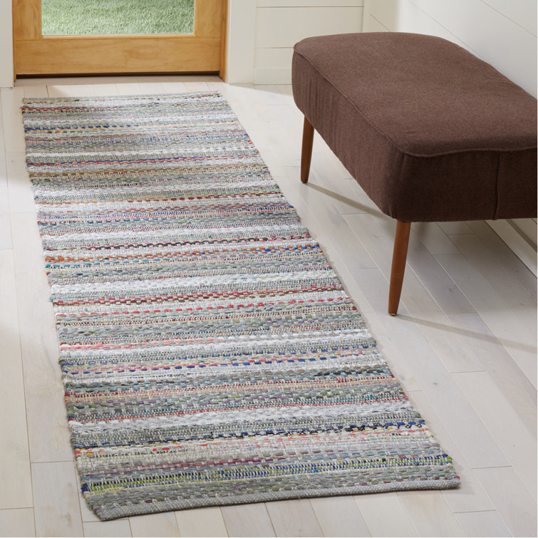 Vesey Hand Woven Cotton Striped Rug