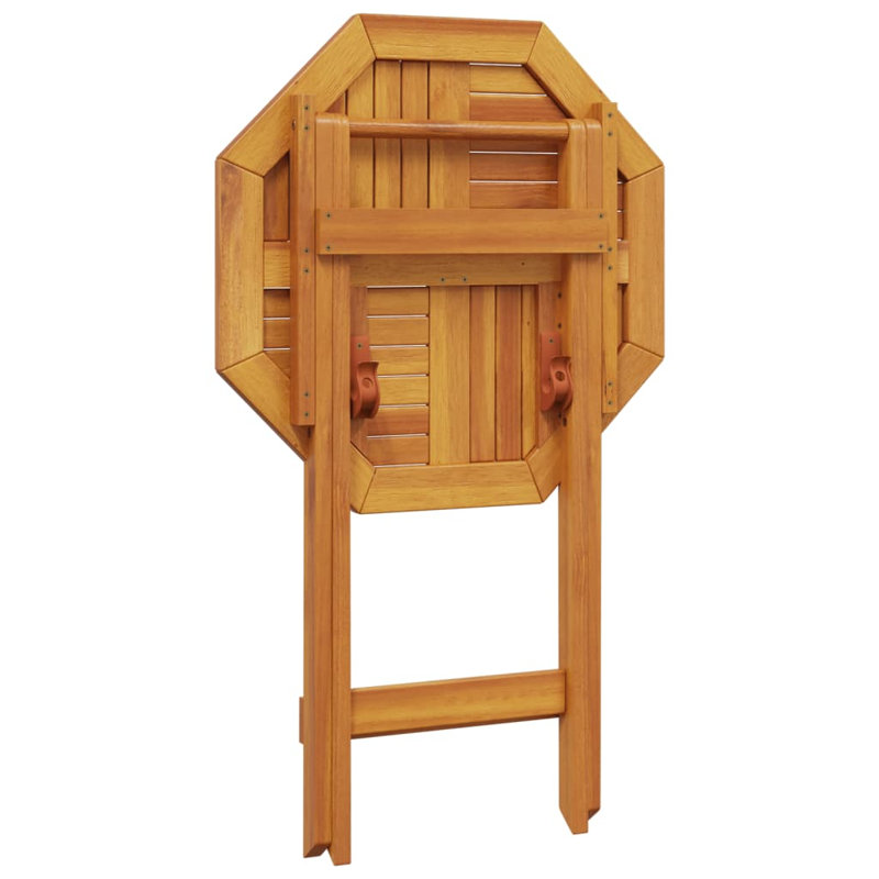 Annalycia Round Solid Wood Outdoor Patio Table, 75cm H x 60cm W x 60cm D