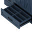 Meuble-lavabo de 48 po avec lavabo, meuble de salle de bain autoportant bleu marine avec plateau en céramique, dosseret, 7 rangements