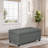 Linen Blend Upholstered Storage Bench-1864597437