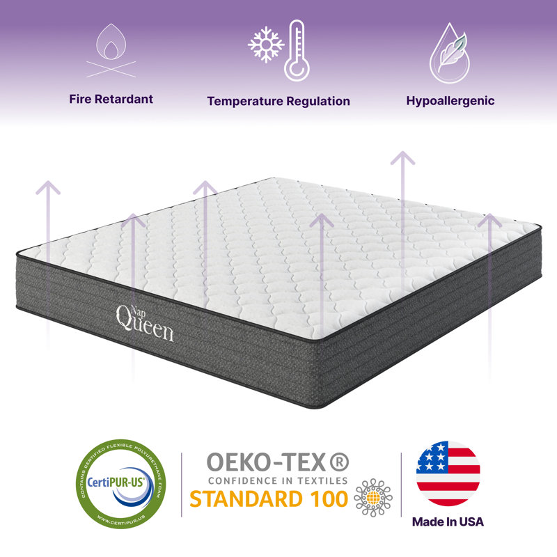 Victoria 10 Inch Cooling Gel Hybrid Mattress, CertiPUR-US Certified, Twin