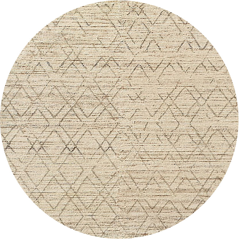 Geometric Indoor Rug, Round 8'