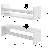 Rigga 16" Floating Shelves with Front Bar