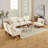 Drayk 90''W 3-Piece Upholstered Modular Sofa With Solid Wood Base and Pillows-1102570581