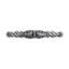 Acanthus 3 inches c.c. pull Romanesque style with column base in Gilded Mercury-182149444-182149497
