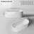 MonBlari 63" X 29.5" Freestanding Acrylic White Soaking Bath tub with Overflow and Pop-up Drain For Bathroom-124237061-124541403