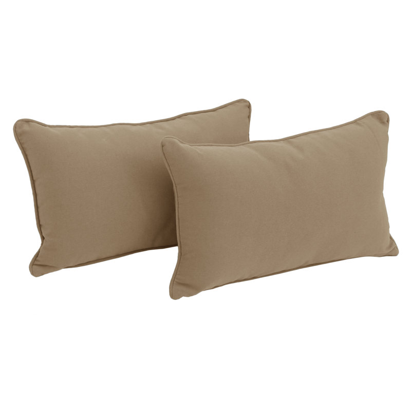  Housse de coussin rectangulaire et insert, Caramel