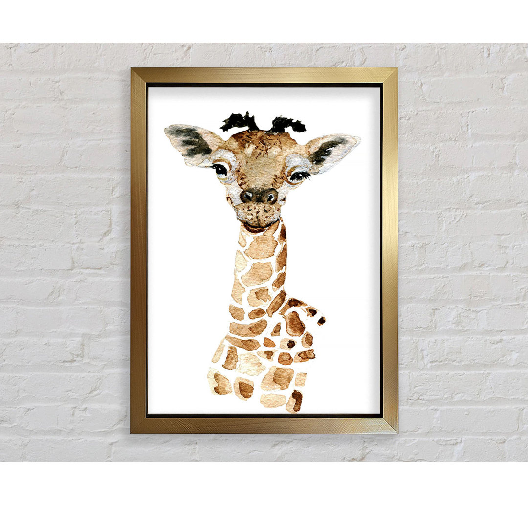 Giraffe Beauty - Einzelner Bilderrahmen Kunstdrucke