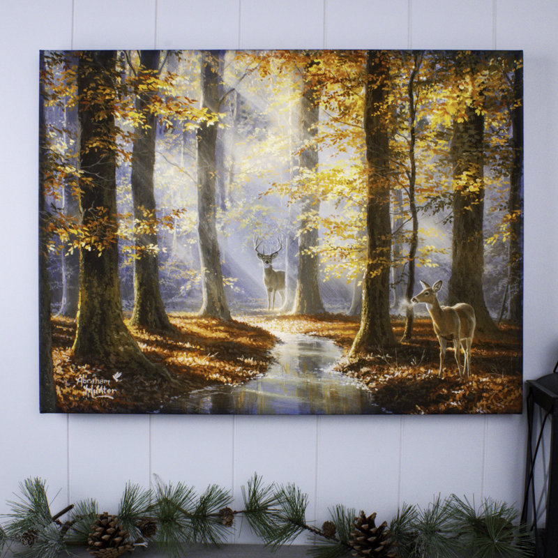 Art mural entièrement illuminé à DEL 18 x 24 «August Courtship»