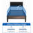 Upholstered Bed Frame with Headboard Platform Bed Frame-880046123-880046111