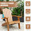 Chaise Adirondack en plastique Angadreme