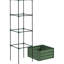Lit de jardin surélevé galvanisé, 24 po x 24 po x 11,46 po, avec treillis pour la croissance, pot de fleurs pour l'extérieur, jardin, jardin, contenant de patio, cage,
