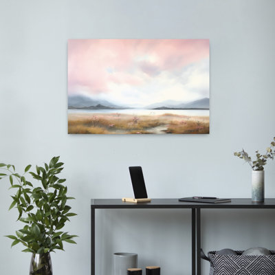 «Pink Skies Dreamy Tranquil», art contemporain
