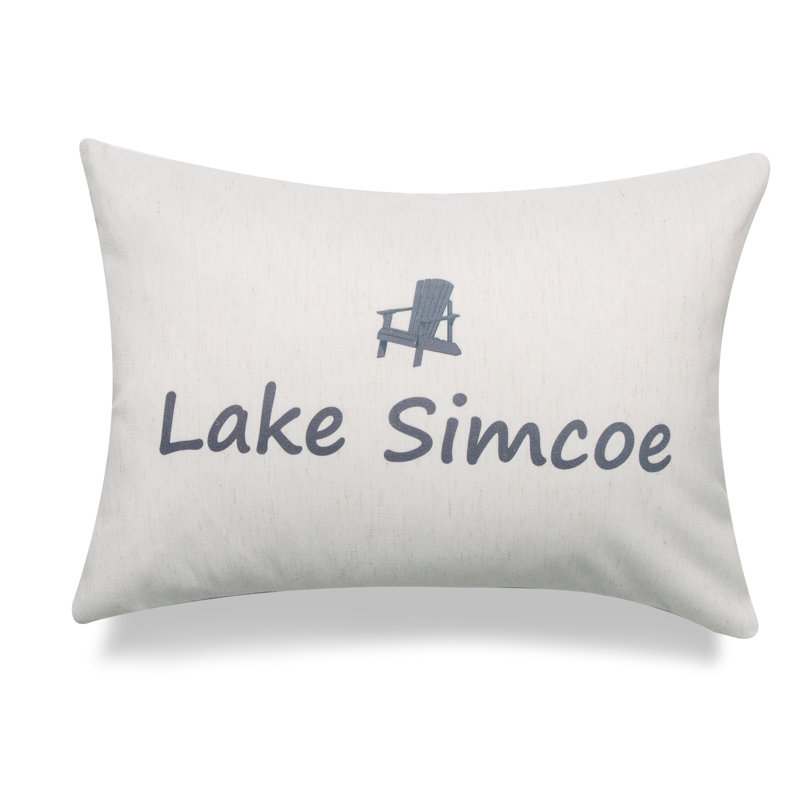Lakes Throw Pillow, Polyester/Polyfill