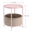 Table d'appoint avec table de chevet avec panier de rangement en tissu-1287569740