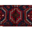 Tapis de zone en laine 3 pi 5 po x 6 pi 3 po one-of-kind à la main-noué la new age balouch Alsen