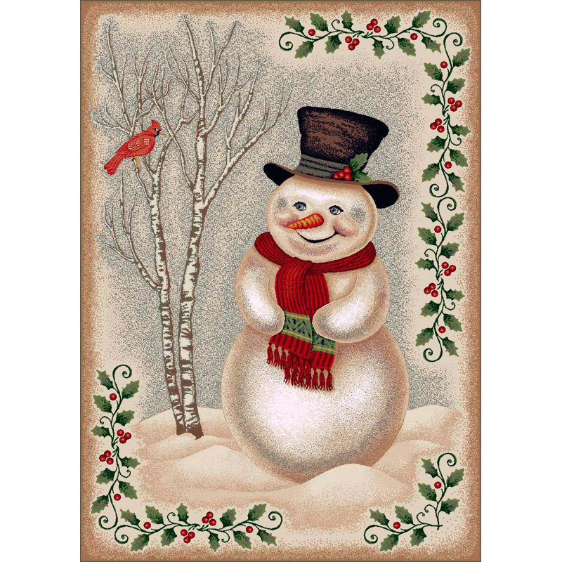 Norsworthy Snow Day Area Rug, Rectangle 5'4" x 7'8"