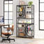 195 cm H x 100 cm W Stainless Steel Geometric Bookcase-1517293177