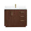 Meuble-lavabo simple 42 po avec plateau en pierre composite Cloverfield-93496151-93496152