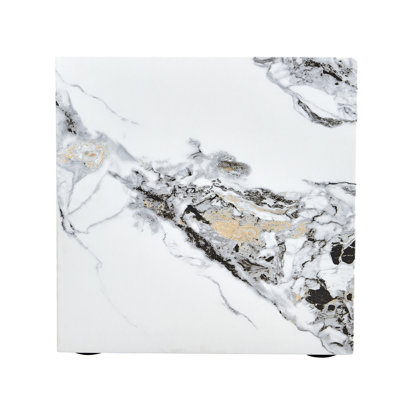 Marble Texture MDF Coffee Table - Luxurious Design