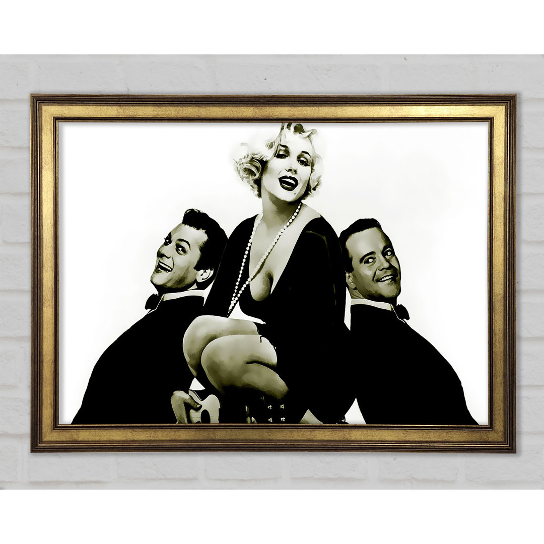 Marilyn Monroe und die Jungs - Einzelne Bilderrahmen Kunstdrucke