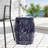 Iron Cut Metal End Table - Navy, 16.34W X 16.34D 20.16H, Ready To Enjoy Modern Navy Cut, No Assembly Hassles-1981369664