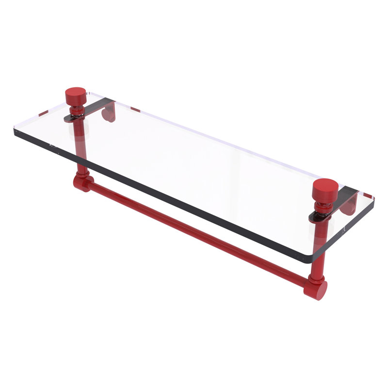 Tablette de meuble-lavabo Foxtrot, H 5 po x l 16 po x P 5 po, Rouge pompier